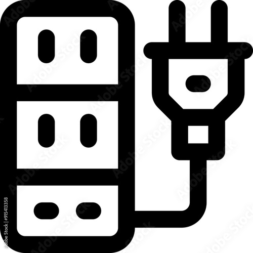 extension cord icon. vector line icon for your website, mobile, presentation, and logo design.