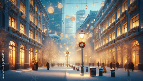winter night in the city