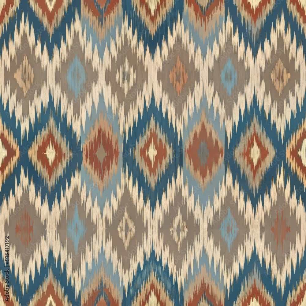 Ethnic abstract ikat art seamless pattern Ethnic abstract ikat art seamless pattern