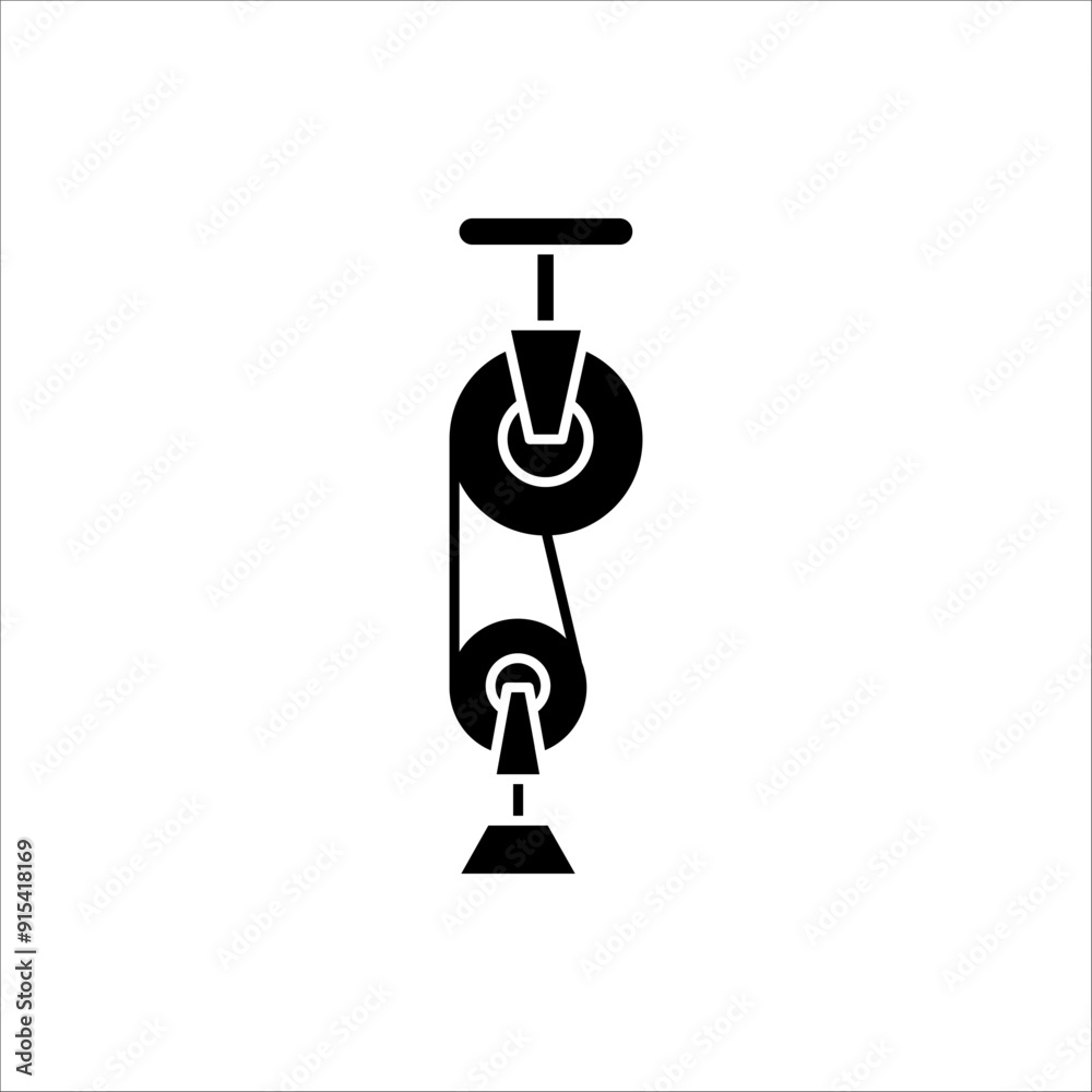 Pulley icon. Pulley system icon vector illustration for web design. Pulley icon. Pulley system icon vector illustration for web design.