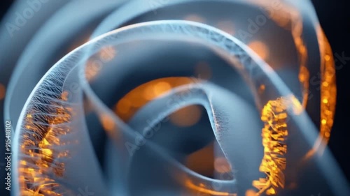 Digital animation of abstract fractal patterns evolving and changing, mesmerizing visuals, and complex design.