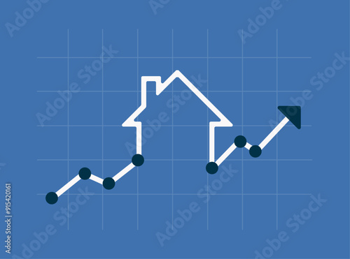 Home mortgage interest rate illustration