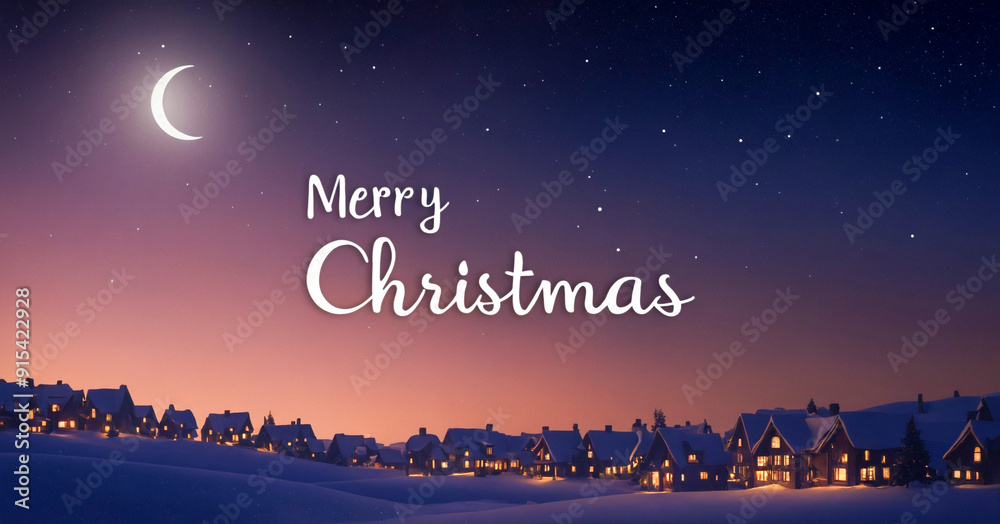 Fototapeta premium merry christmas illustration background