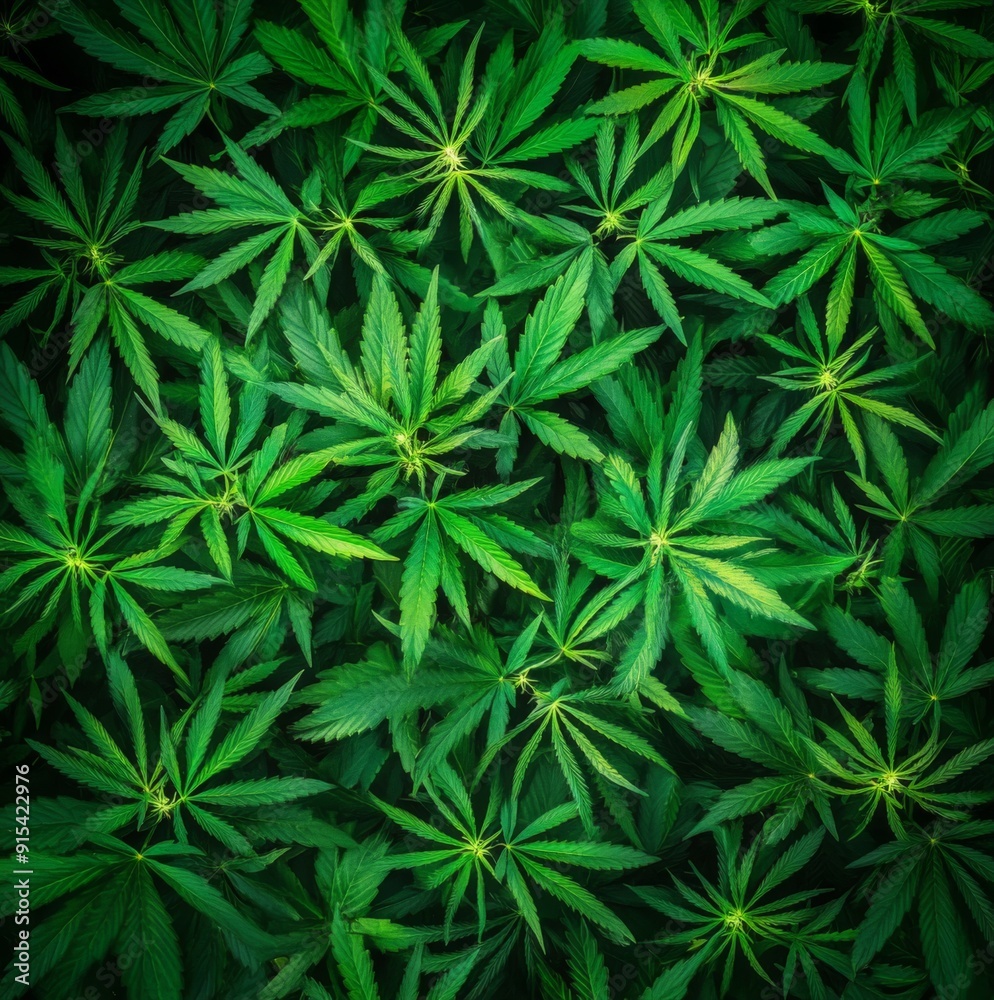 Vibrant Green Hemp Leaves Creating a Lush, Verdant Background, Ideal for Themes of Nature, Wellness, and Cannabis Culture. Vibrant Green Hemp Leaves Creating a Lush, Verdant Background, Ideal for Themes of Nature, Wellness, and Cannabis Culture.