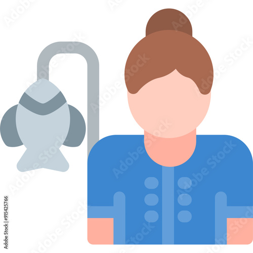 Fisherwoman Icon