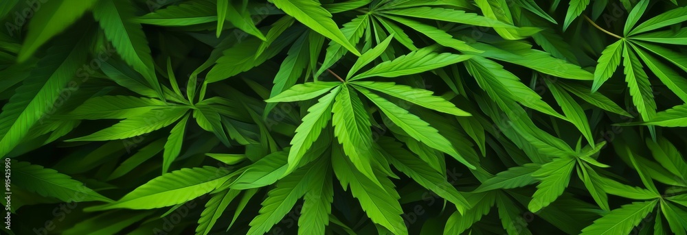 Vibrant Green Hemp Leaves Creating a Lush, Verdant Background, Ideal for Themes of Nature, Wellness, and Cannabis Culture. Vibrant Green Hemp Leaves Creating a Lush, Verdant Background, Ideal for Themes of Nature, Wellness, and Cannabis Culture.