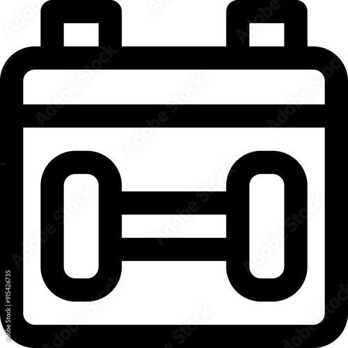 schedule icon. vector line icon for your website, mobile, presentation, and logo design.