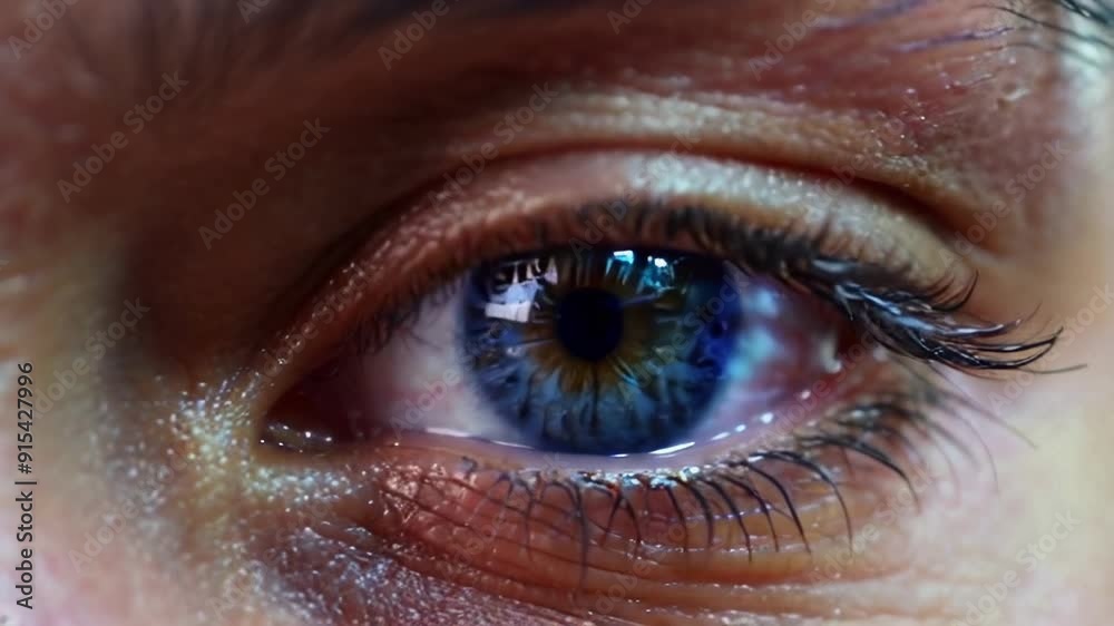 Close-Up of a Blue Human Eye Close-Up of a Blue Human Eye