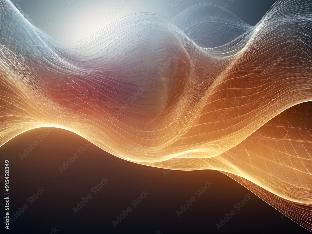 Fototapeta premium visualization of fractal realms,abstract fractal background with waves,abstract fractal background,fractal realms abstraction,energy of fractal realms