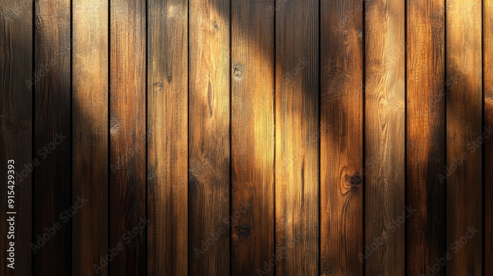 Warm 3D wooden texture background with honey-toned planks and soft shadows, cozy natural design Warm 3D wooden texture background with honey-toned planks and soft shadows, cozy natural design