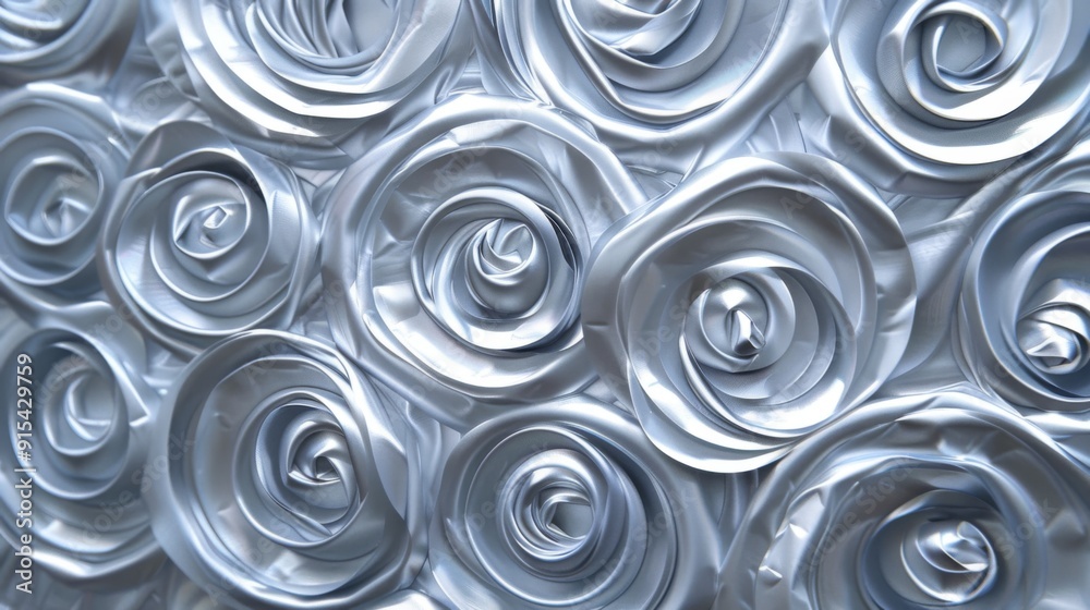 Abstract Silver Rose Pattern Abstract Silver Rose Pattern