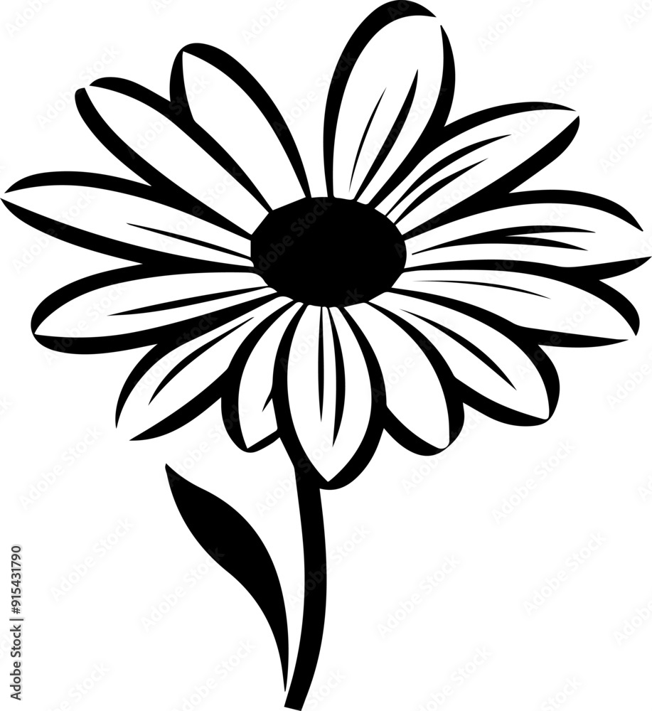 illustration of a daisy flower illustration of a daisy flower