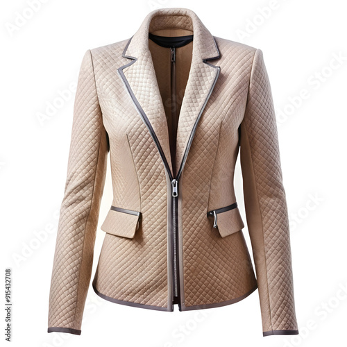 stylish designable jacket for women on a clean with white background photo