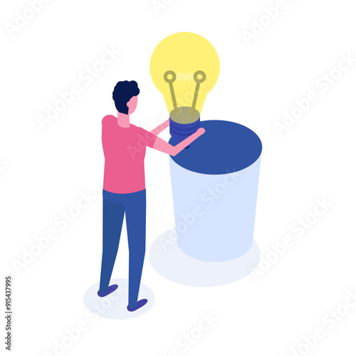 Ineffective ideas are discarded, business failures and an excess of project concepts are abandoned, as frustrated entrepreneurs toss lightbulb ideas into the wastebasket