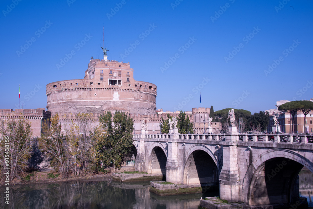 Castel Sant'Angelo in Rome, Italy. Castel Sant'Angelo in Rome, Italy.