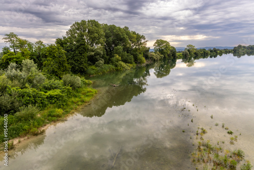 Obraz na płótnie regional nature reserve of the mouth of the Isonzo river ,Friuli Venezia Giulia, Italy w salonie