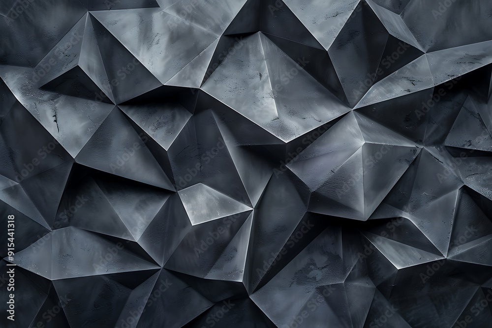 custom made wallpaper toronto digitalAbstract Geometric Pattern with Dark Gray Triangles