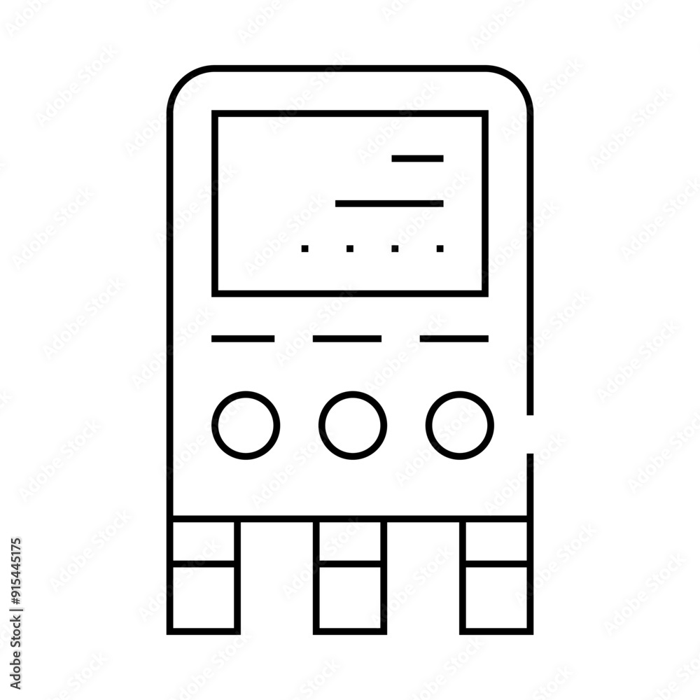 gauge manifold measuring equipment line icon vector. gauge manifold measuring equipment sign. isolated contour symbol black illustration gauge manifold measuring equipment line icon vector. gauge manifold measuring equipment sign. isolated contour symbol black illustration