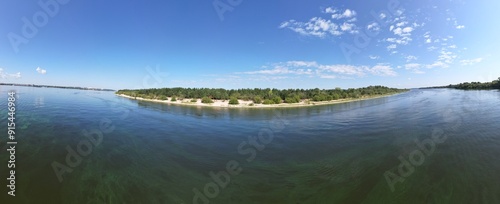 Wallpaper Mural Coastline on a lake with white sand and forest. Torontodigital.ca
