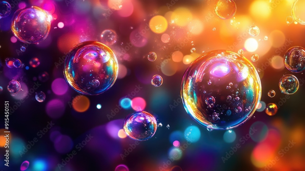 An abstract soap bubble scene with a cascade of colorful orbs and intricate light reflections, perfect for engaging and imaginative designs. An abstract soap bubble scene with a cascade of colorful orbs and intricate light reflections, perfect for engaging and imaginative designs.