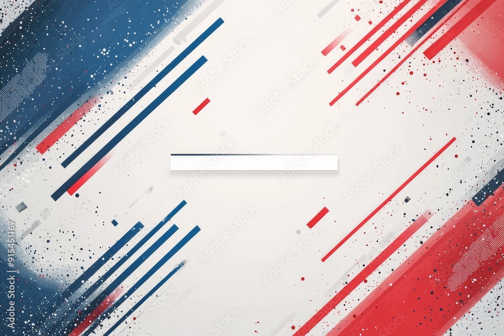 Abstract background with red, blue, and white streaks and splatter elements Abstract background with red, blue, and white streaks and splatter elements