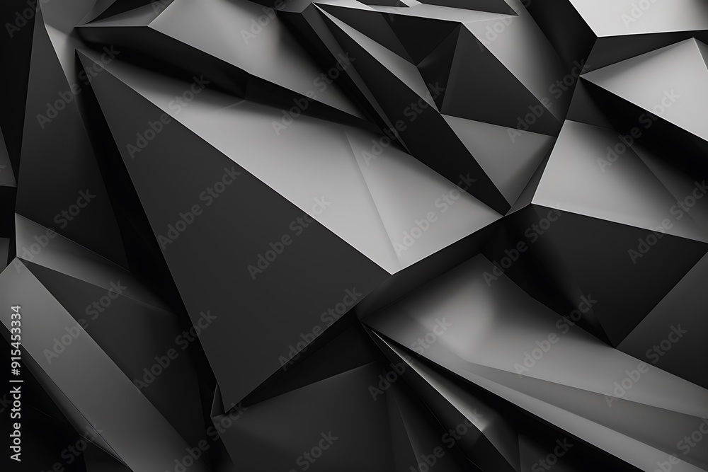 Abstract Black Polygonal Background Abstract Black Polygonal Background