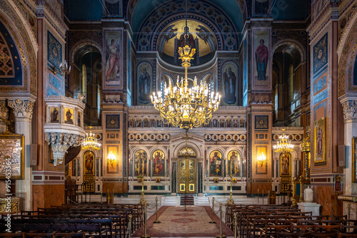 Metropolitan Cathedral of the Annunciation, cathedral church of the Archbishopric of Athens, Greece
