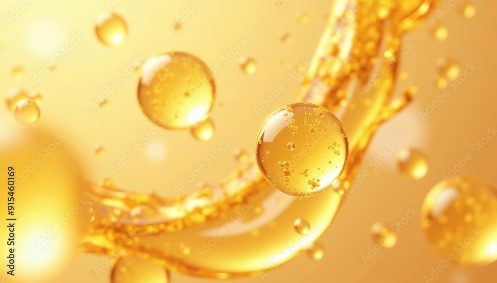 Golden droplets pure and gleaming Golden droplets pure and gleaming