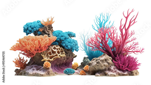 Fototapeta Naklejka Na Ścianę i Meble -  coral reef (PNG)