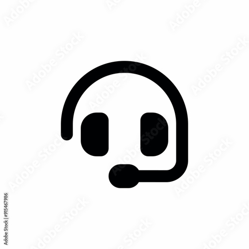 support center headphones microphone icon