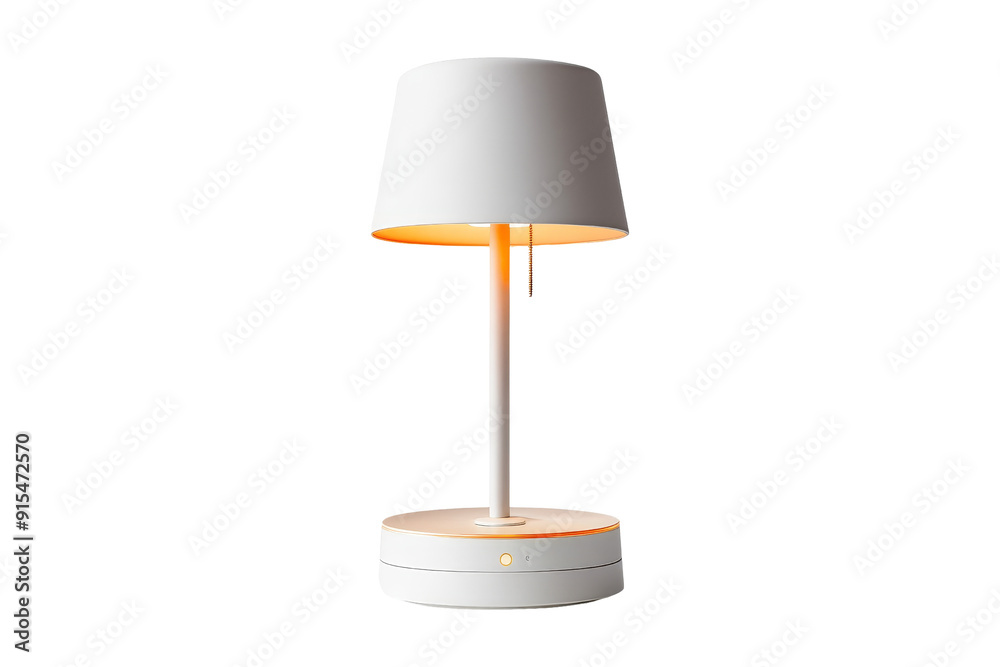 Modern White Table Lamp with Warm Light