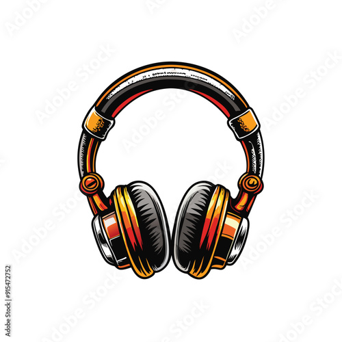 headphone icon, symbol, logo illustration, music symbol, icon vector, headphones design