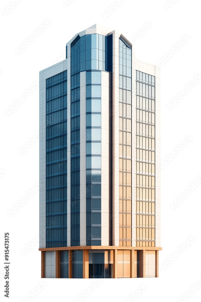 Fototapeta premium Modern Office Building with Glass Facade