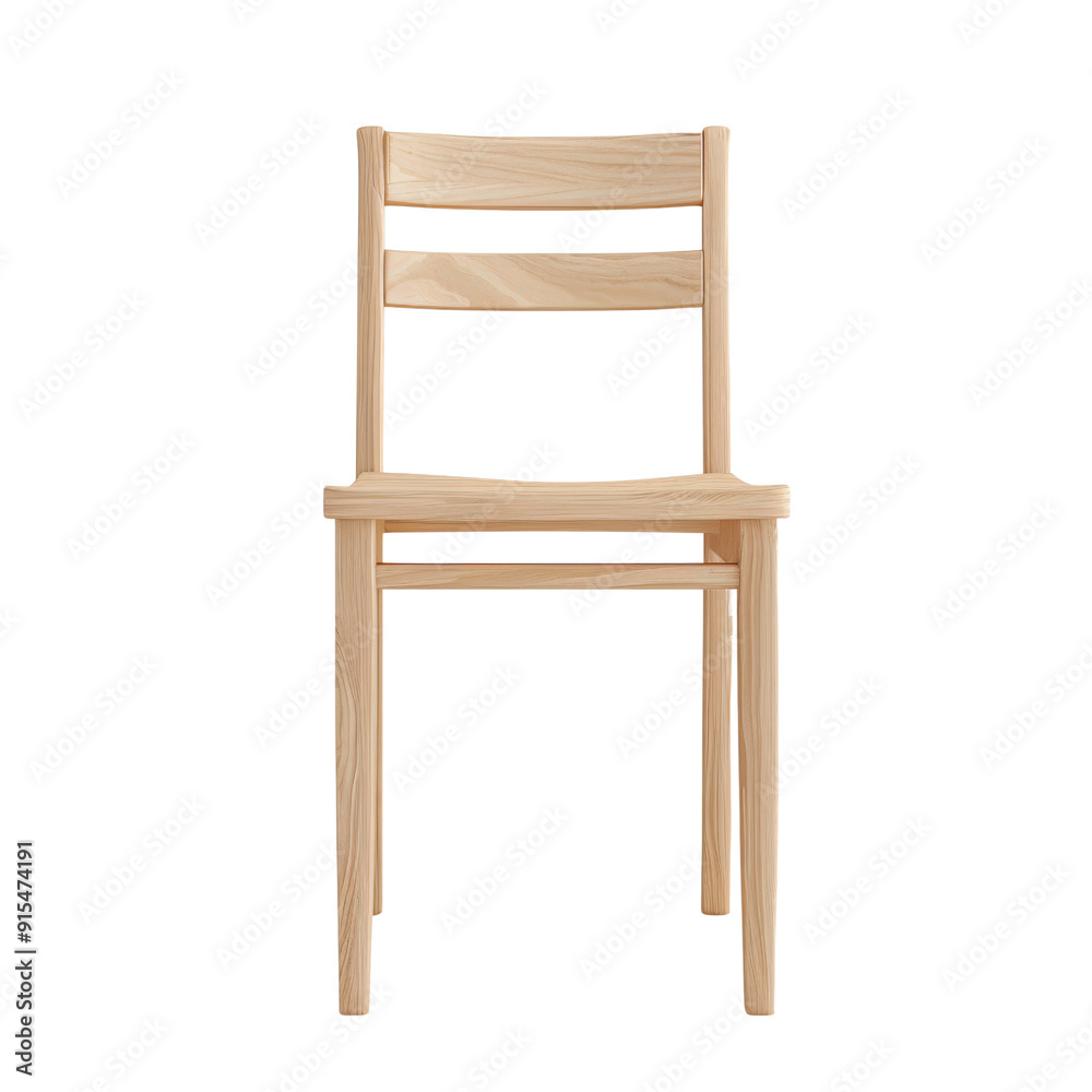 Simple wooden chair isolated on a black background. A classic and minimalist design, perfect for any setting. Simple wooden chair isolated on a black background. A classic and minimalist design, perfect for any setting.