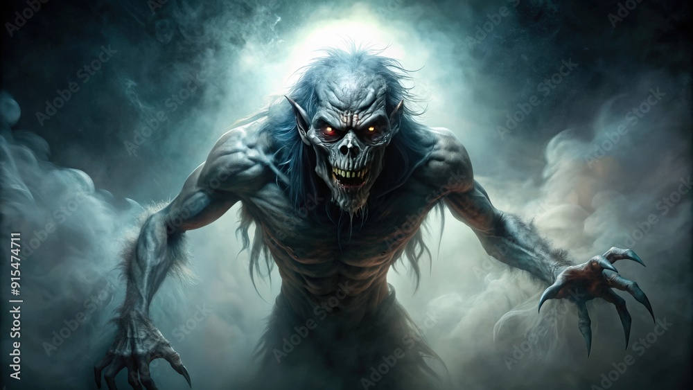 A scary monster emerging from the shadows , creature, spooky, Halloween, horror, fantasy, mythical, fierce, beast, demonic A scary monster emerging from the shadows , creature, spooky, Halloween, horror, fantasy, mythical, fierce, beast, demonic