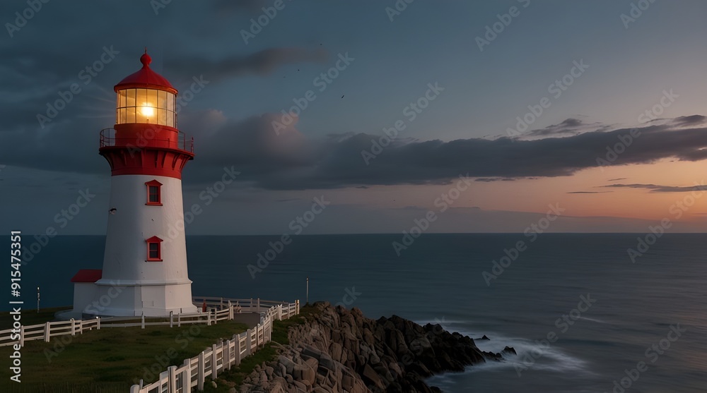 Lighthouse in Winter.generative.ai Lighthouse in Winter.generative.ai