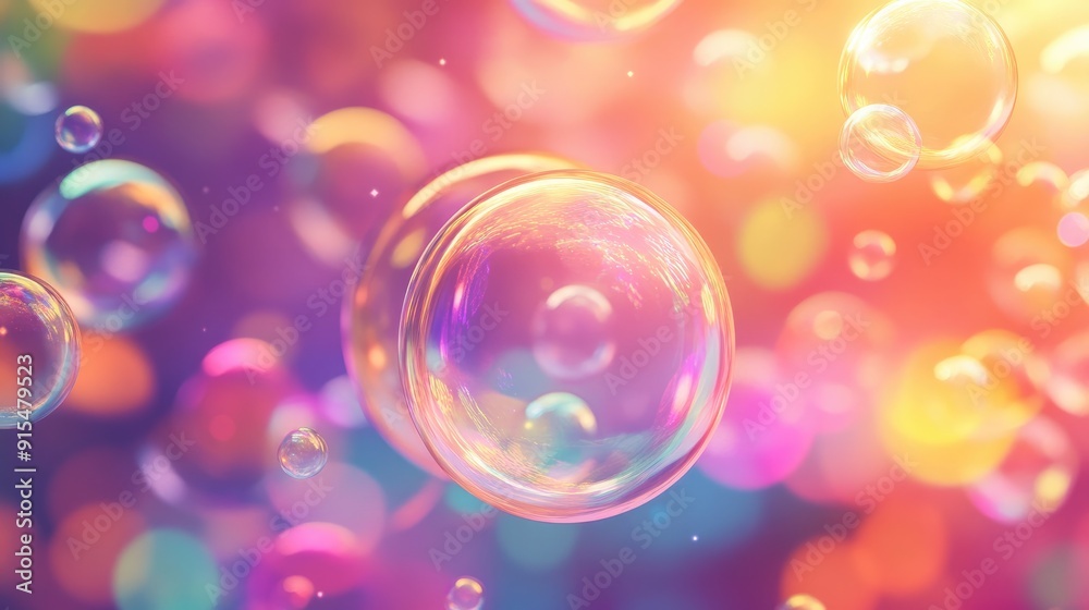A shimmering soap bubble background with vibrant colors and intricate light refractions, perfect for a lively and energetic design. A shimmering soap bubble background with vibrant colors and intricate light refractions, perfect for a lively and energetic design.