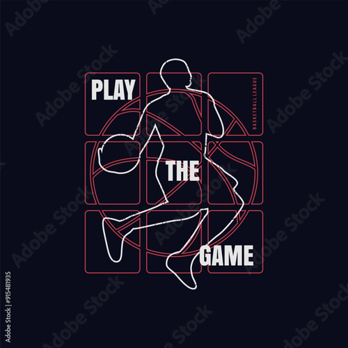 Basketball sport typography, tee shirt graphics, vectors 
