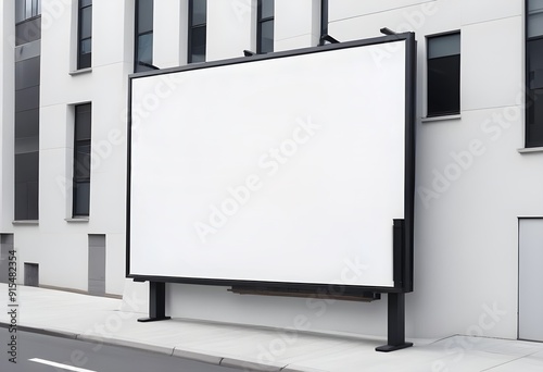 blank billboard on the street