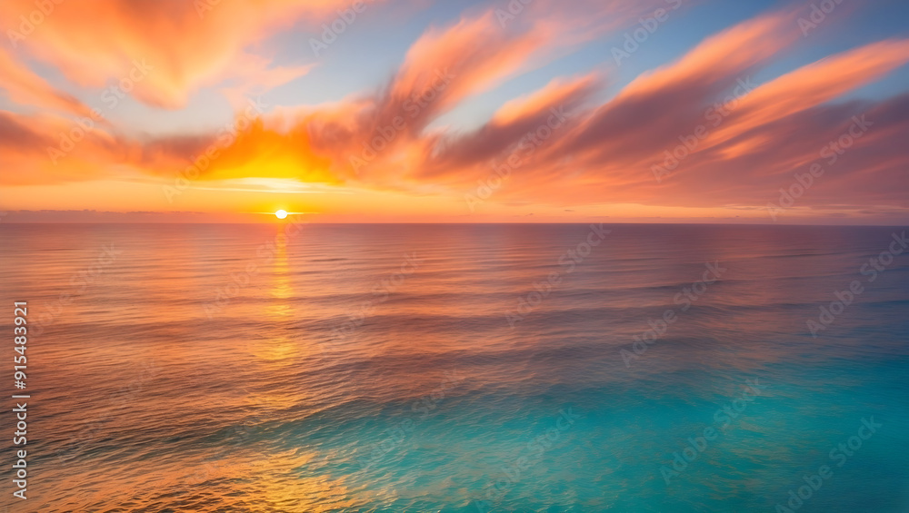 Obraz premium sunset in the sea