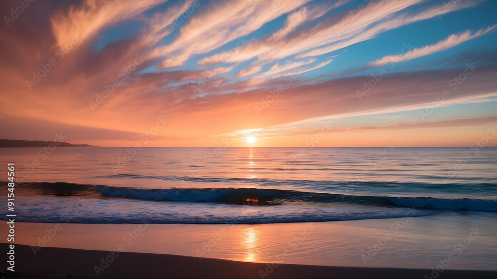 Obraz premium sunset on the beach