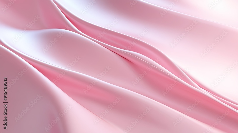 Obraz premium Subtle 3D pink background with smooth surfaces and soft transitions, ideal for refined and understated visuals.