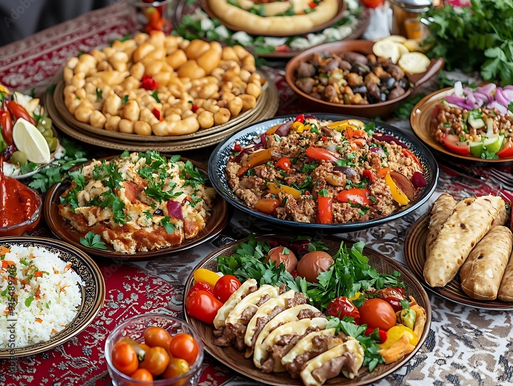 Delicious Middle Eastern Feast - Food Photography Delicious Middle Eastern Feast - Food Photography