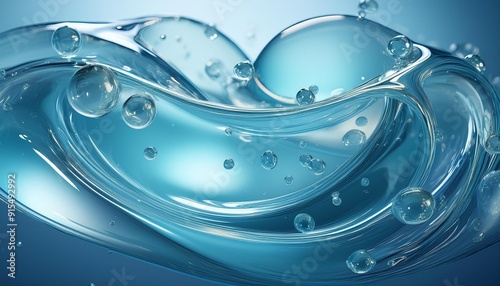 Transparent liquid serum gel cosmetic texture background.41