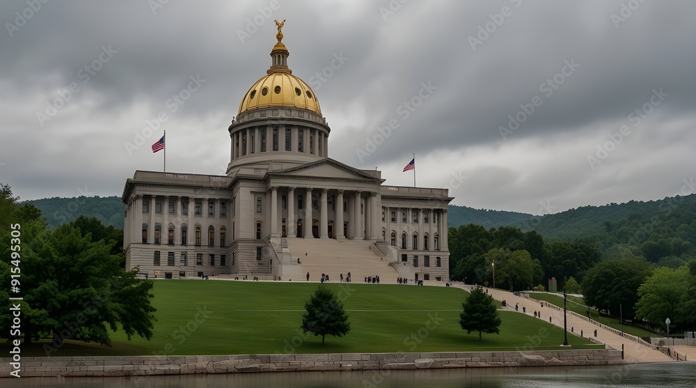 Obraz premium WV State Capital.generative.ai