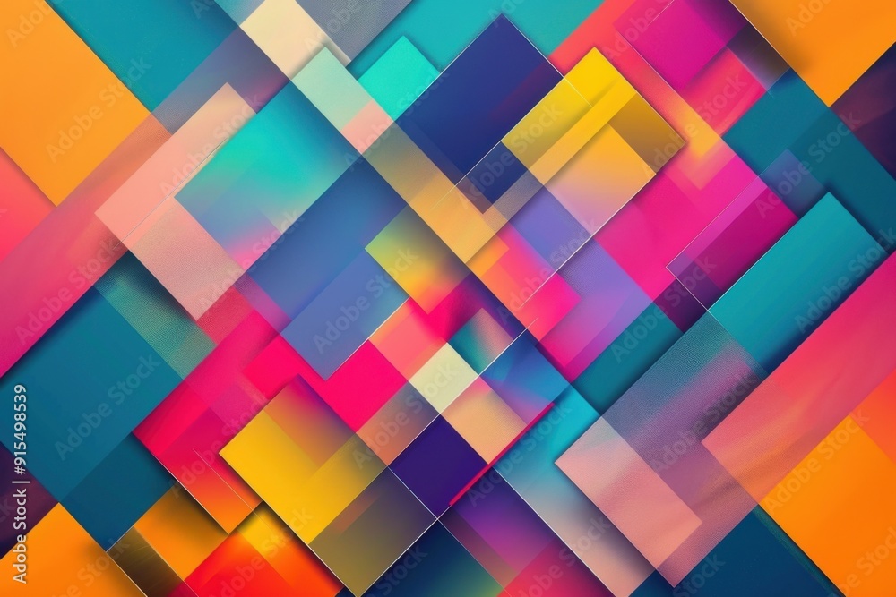 Abstract geometric shapes with vibrant colors Abstract geometric shapes with vibrant colors