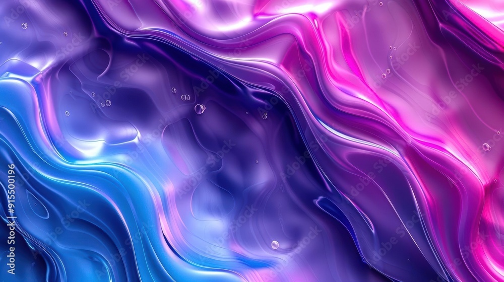 Obraz premium Abstract 3d liquid background Technology Illustration