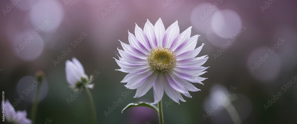 Delicate purple flower blossoms in serene garden setting, radiating beauty and tranquility, perfect for nature inspired themes Delicate purple flower blossoms in serene garden setting, radiating beauty and tranquility, perfect for nature inspired themes