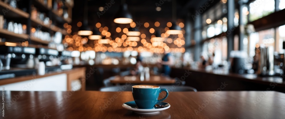 Cozy cafe scene with a cup of coffee on a wooden table, warm atmosphere, ideal for relaxation and social gatherings Cozy cafe scene with a cup of coffee on a wooden table, warm atmosphere, ideal for relaxation and social gatherings