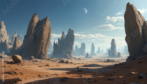 Landscape of an alien planet